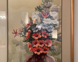Montgomery artist Richard Golmar still life watercolor