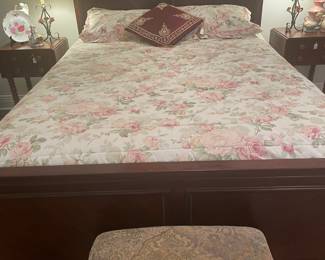 Mahogany queen size bed