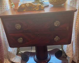 Wonderful Empire mahogany work table