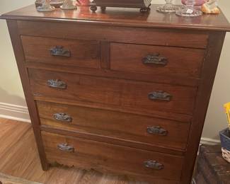 Wonderful pegged 1880’s walnut chest Hand made in Kentucky