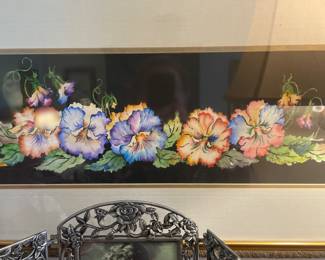 Montgomery artist Dot Robinson watercolor of Pansies