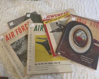 Vintage Air Force magazines and military books