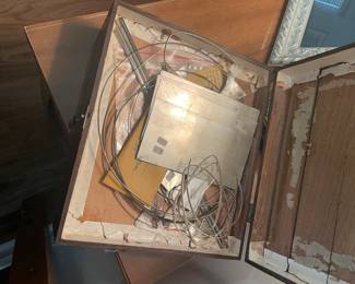 Oak chest of jewelry making sterling