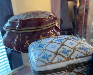 More Limoges boxes ( the blue and white one from Lord & Taylor)