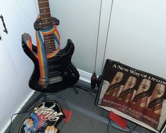 Guitar and Beer Signs