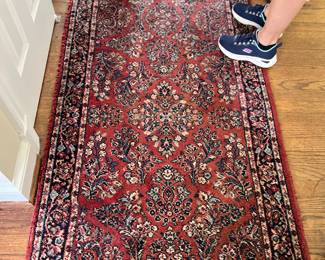 KARASTAN “RED SAROUK” #785 RUNNER:
A. 12’ X 2.10’