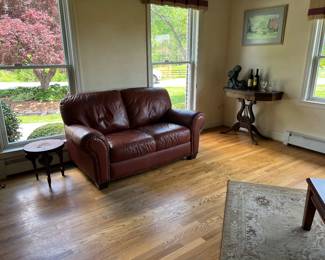 Leather Love Seat