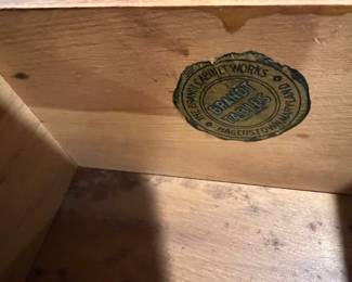 Brandt Cabinet Works Gate Leg Table,