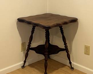 Parlor Table. Glass Balls & Claw Feet