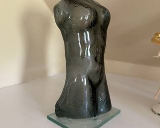 Glass art torso