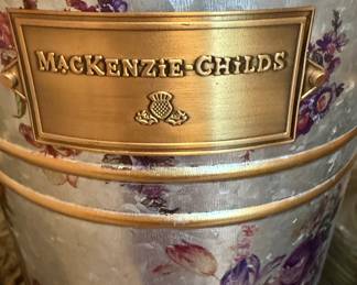 Mackenzie Childs metal flower buckets