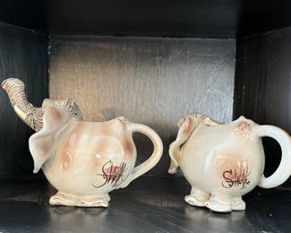 SWAK Elephant creamer & sugar