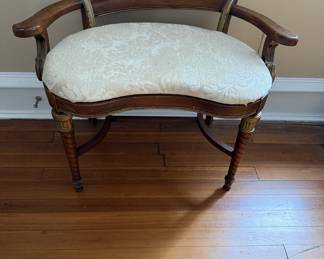 Vintage dressing table bench