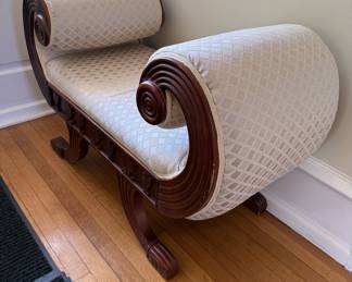 Upholstered settee