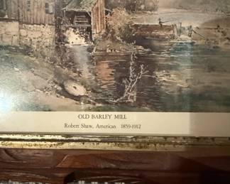 Robert Shaw "Old Barley Mill" print