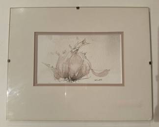 Watercolor Garlic