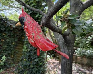 Metal art cardinal