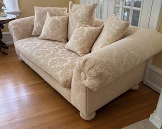 Matching white sofas
