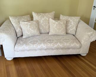 Matching white sofas