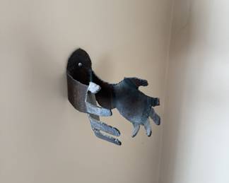 Metal art hands