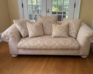 Matching white sofas