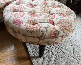 Upholstered chair & ottoman