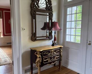 Entry chest & large mirror