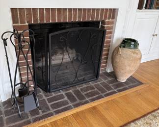 Fireplace screen & equipment