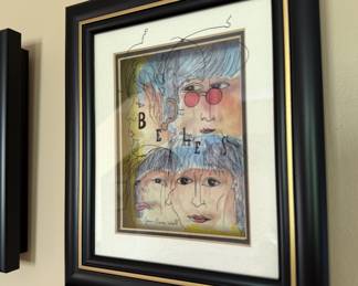 The Beatles layered print - Jean Pierre Weill