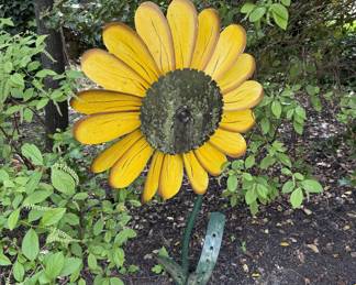 Metal art sunflower