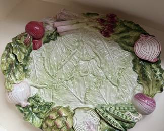 LARGE Fitz & Floyd veggie platter