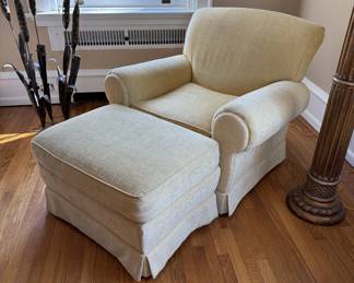 Club chair & ottoman