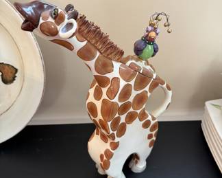 SWAK giraffe pitcher