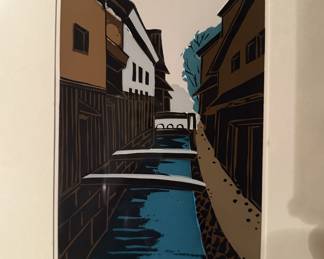 Shinjiro Nozaki wood block print
