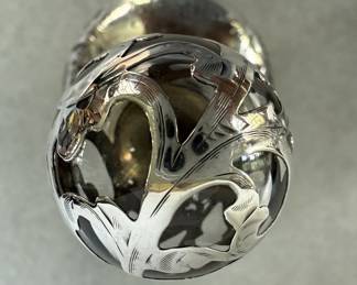 Sterling overlay perfume bottles