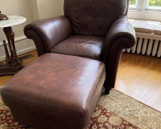 Club chair and ottoman
