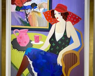 Lot 491 Original Itzchak Tarkay Oil Painting A la mode magnifique