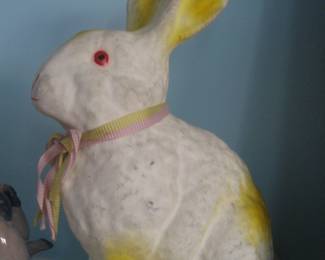 Antique paper mache rabbit