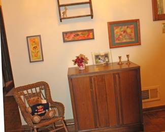 Wicker Rocker, MCM Chest, Art