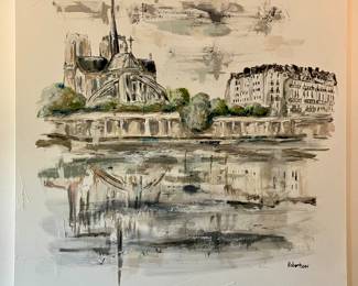 Sarah Robertson painting of France