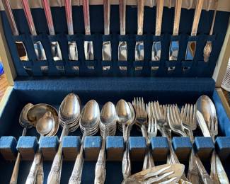 Silver plated flatware