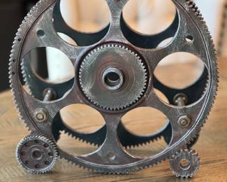 Steam Punk Gears and Wheels Wine Rack Bottle Holder