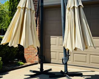 Large Umbrellas with weights