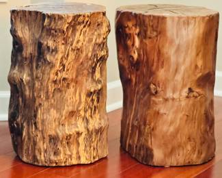 Natural Wood End Tables
