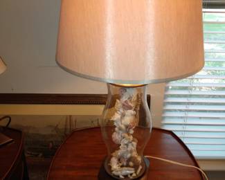 Sea Shell Table Lamp Glass