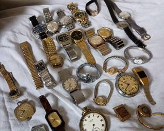 Excellent collection of vintage watches BULOVA, Gruen, Hamilton and more
