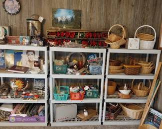 Elvis, baskets, crafting, sewing