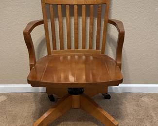 Lot #139 - Williams Sonoma Maple Wood Office Chair