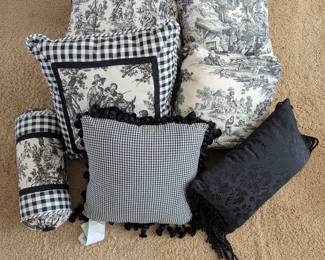 Lot #209 - Waverly Toile Country Life Throw Pillows