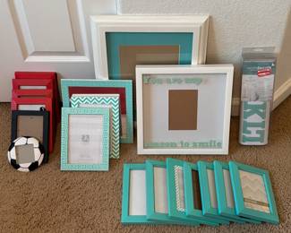 Lot #176 - Assorted Picture Frames & Mirror Lot